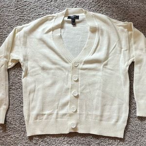 Forever 21 White Cardigan